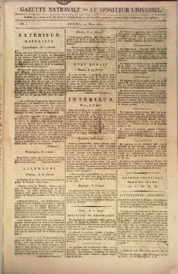 Gazette nationale, ou le moniteur universel (Le moniteur universel) Donnerstag 12. März 1807