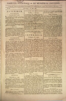 Gazette nationale, ou le moniteur universel (Le moniteur universel) Mittwoch 25. März 1807