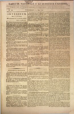 Gazette nationale, ou le moniteur universel (Le moniteur universel) Freitag 27. März 1807