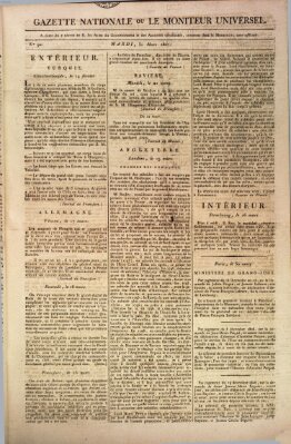 Gazette nationale, ou le moniteur universel (Le moniteur universel) Dienstag 31. März 1807