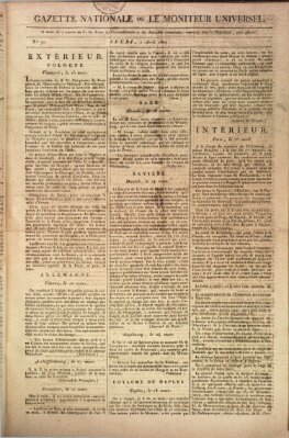 Gazette nationale, ou le moniteur universel (Le moniteur universel) Donnerstag 2. April 1807