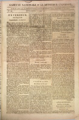 Gazette nationale, ou le moniteur universel (Le moniteur universel) Freitag 10. April 1807