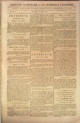 Gazette nationale, ou le moniteur universel (Le moniteur universel) Montag 20. April 1807