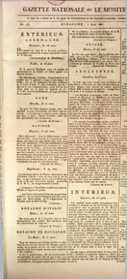 Gazette nationale, ou le moniteur universel (Le moniteur universel) Sonntag 7. Juni 1807