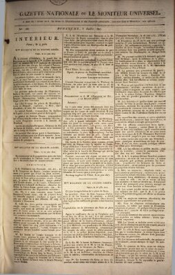 Gazette nationale, ou le moniteur universel (Le moniteur universel) Sonntag 5. Juli 1807