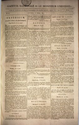 Gazette nationale, ou le moniteur universel (Le moniteur universel) Montag 6. Juli 1807