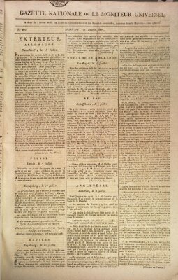 Gazette nationale, ou le moniteur universel (Le moniteur universel) Dienstag 21. Juli 1807