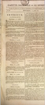 Gazette nationale, ou le moniteur universel (Le moniteur universel) Mittwoch 22. Juli 1807