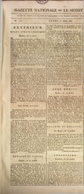 Gazette nationale, ou le moniteur universel (Le moniteur universel) Montag 3. August 1807