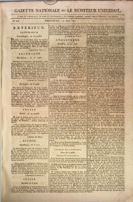 Gazette nationale, ou le moniteur universel (Le moniteur universel) Mittwoch 12. August 1807