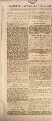 Gazette nationale, ou le moniteur universel (Le moniteur universel) Donnerstag 13. August 1807