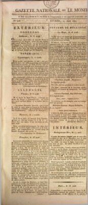 Gazette nationale, ou le moniteur universel (Le moniteur universel) Montag 24. August 1807