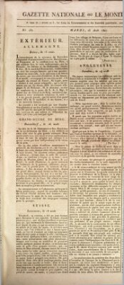 Gazette nationale, ou le moniteur universel (Le moniteur universel) Dienstag 25. August 1807