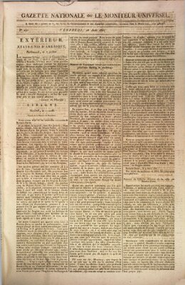 Gazette nationale, ou le moniteur universel (Le moniteur universel) Freitag 28. August 1807