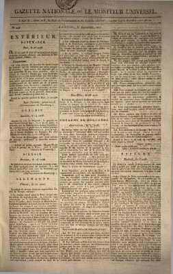 Gazette nationale, ou le moniteur universel (Le moniteur universel) Samstag 5. September 1807