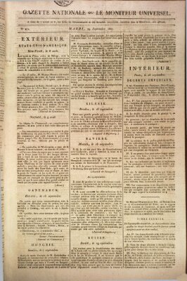 Gazette nationale, ou le moniteur universel (Le moniteur universel) Dienstag 29. September 1807