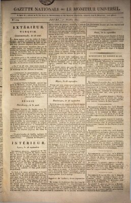 Gazette nationale, ou le moniteur universel (Le moniteur universel) Donnerstag 1. Oktober 1807