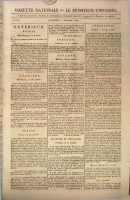 Gazette nationale, ou le moniteur universel (Le moniteur universel) Samstag 7. November 1807