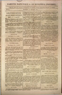 Gazette nationale, ou le moniteur universel (Le moniteur universel) Dienstag 10. November 1807