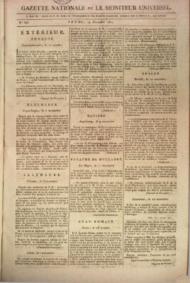 Gazette nationale, ou le moniteur universel (Le moniteur universel) Donnerstag 19. November 1807