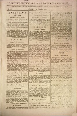 Gazette nationale, ou le moniteur universel (Le moniteur universel) Dienstag 24. November 1807