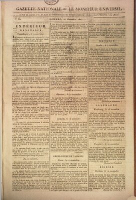 Gazette nationale, ou le moniteur universel (Le moniteur universel) Samstag 28. November 1807