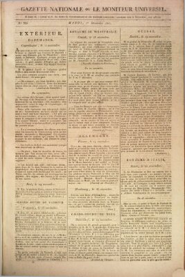 Gazette nationale, ou le moniteur universel (Le moniteur universel) Dienstag 1. Dezember 1807