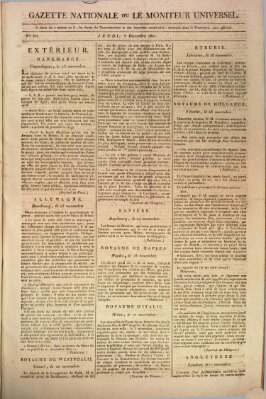 Gazette nationale, ou le moniteur universel (Le moniteur universel) Donnerstag 3. Dezember 1807