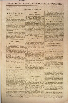 Gazette nationale, ou le moniteur universel (Le moniteur universel) Freitag 4. Dezember 1807