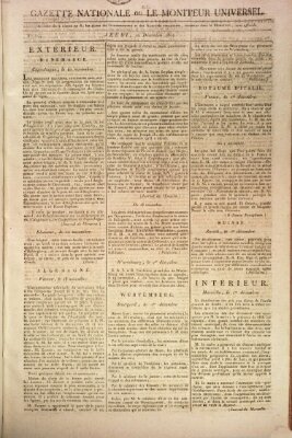 Gazette nationale, ou le moniteur universel (Le moniteur universel) Donnerstag 10. Dezember 1807