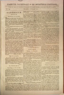 Gazette nationale, ou le moniteur universel (Le moniteur universel) Dienstag 15. Dezember 1807