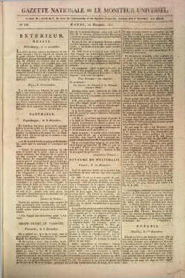 Gazette nationale, ou le moniteur universel (Le moniteur universel) Dienstag 22. Dezember 1807