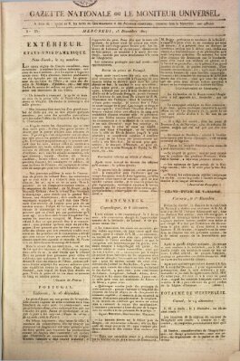 Gazette nationale, ou le moniteur universel (Le moniteur universel) Mittwoch 23. Dezember 1807