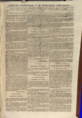 Gazette nationale, ou le moniteur universel (Le moniteur universel) Freitag 15. Januar 1808