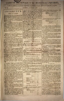 Gazette nationale, ou le moniteur universel (Le moniteur universel) Montag 18. Januar 1808