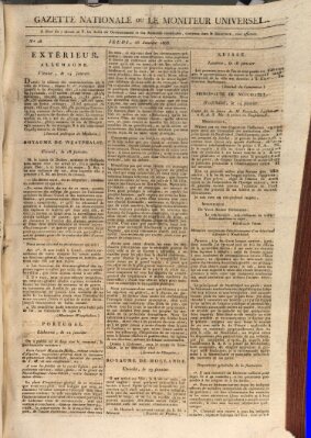 Gazette nationale, ou le moniteur universel (Le moniteur universel) Donnerstag 28. Januar 1808