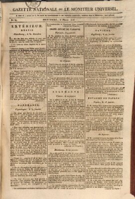 Gazette nationale, ou le moniteur universel (Le moniteur universel) Mittwoch 3. Februar 1808