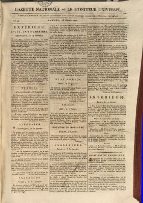 Gazette nationale, ou le moniteur universel (Le moniteur universel) Samstag 13. Februar 1808