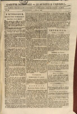 Gazette nationale, ou le moniteur universel (Le moniteur universel) Mittwoch 17. Februar 1808