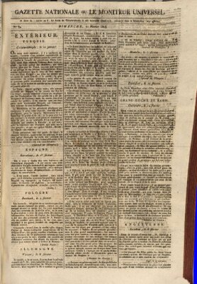 Gazette nationale, ou le moniteur universel (Le moniteur universel) Sonntag 21. Februar 1808