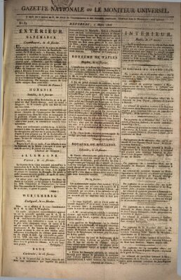 Gazette nationale, ou le moniteur universel (Le moniteur universel) Mittwoch 2. März 1808