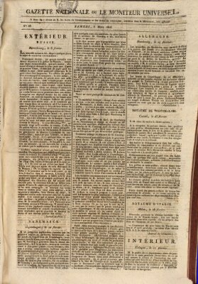 Gazette nationale, ou le moniteur universel (Le moniteur universel) Samstag 5. März 1808