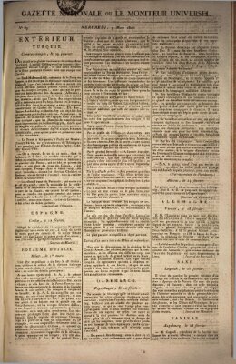 Gazette nationale, ou le moniteur universel (Le moniteur universel) Mittwoch 9. März 1808