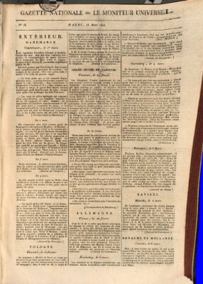 Gazette nationale, ou le moniteur universel (Le moniteur universel) Dienstag 15. März 1808