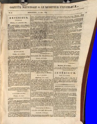 Gazette nationale, ou le moniteur universel (Le moniteur universel) Mittwoch 16. März 1808