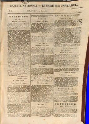 Gazette nationale, ou le moniteur universel (Le moniteur universel) Sonntag 20. März 1808