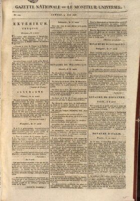 Gazette nationale, ou le moniteur universel (Le moniteur universel) Samstag 9. April 1808