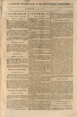 Gazette nationale, ou le moniteur universel (Le moniteur universel) Freitag 15. April 1808