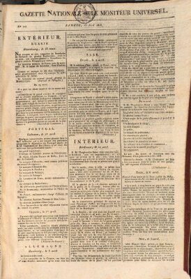 Gazette nationale, ou le moniteur universel (Le moniteur universel) Samstag 16. April 1808