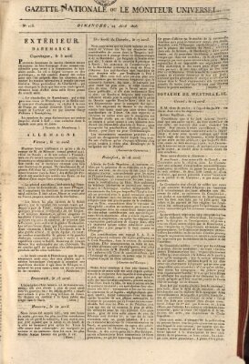 Gazette nationale, ou le moniteur universel (Le moniteur universel) Sonntag 24. April 1808